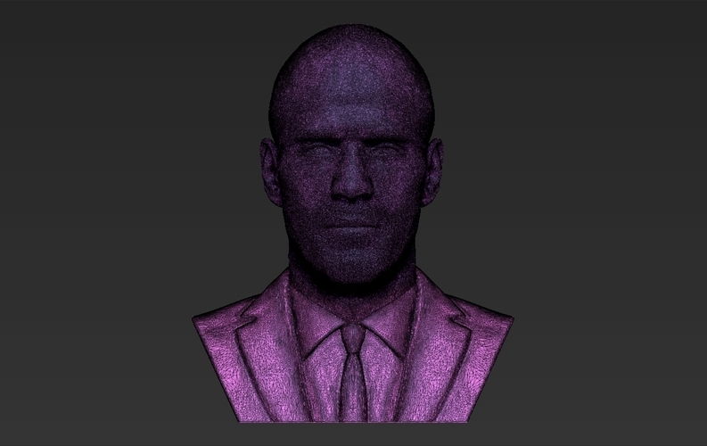 Jason Statham bust ready for full color 3D printing 3D Print 273882