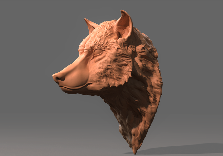 Wolf head 3D Print 273885
