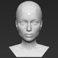Adriana Lima bust 3D printing ready stl obj formats - Thumbnail 1