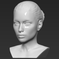 Adriana Lima bust 3D printing ready stl obj formats - Thumbnail 2