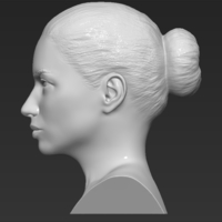 Adriana Lima bust 3D printing ready stl obj formats - Thumbnail 4