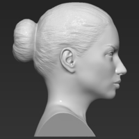 Adriana Lima bust 3D printing ready stl obj formats - Thumbnail 8
