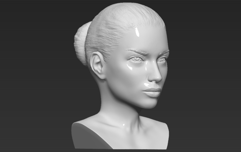 Adriana Lima bust 3D printing ready stl obj formats 3D Print 273894