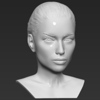 Adriana Lima bust 3D printing ready stl obj formats - Thumbnail 10