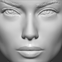 Adriana Lima bust 3D printing ready stl obj formats - Thumbnail 15