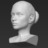 Adriana Lima bust 3D printing ready stl obj formats - Thumbnail 18
