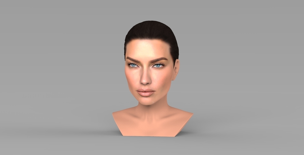 Adriana Lima bust ready for full color 3D printing 3D Print 273921