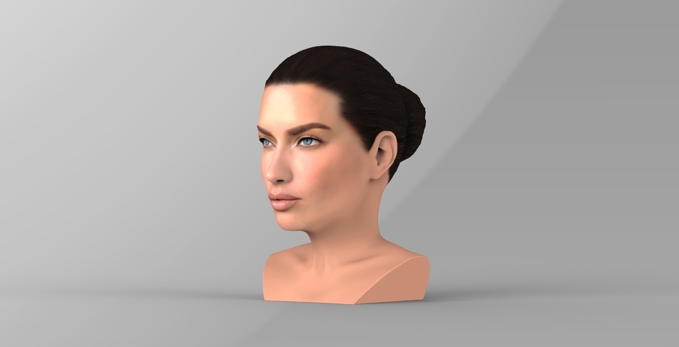 Adriana Lima bust ready for full color 3D printing 3D Print 273922
