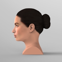 Adriana Lima bust ready for full color 3D printing - Thumbnail 4
