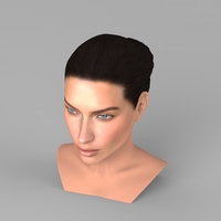 Adriana Lima bust ready for full color 3D printing - Thumbnail 5