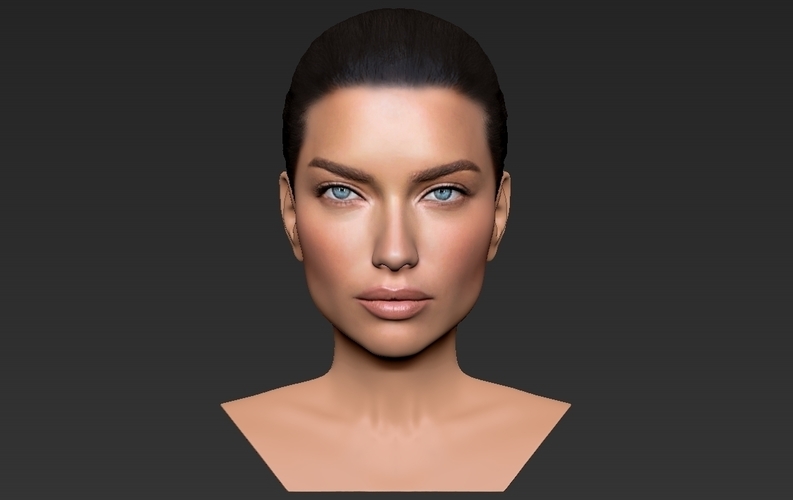 Adriana Lima bust ready for full color 3D printing 3D Print 273927