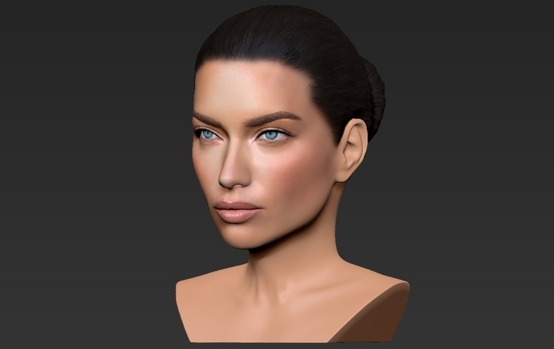 Adriana Lima bust ready for full color 3D printing 3D Print 273928