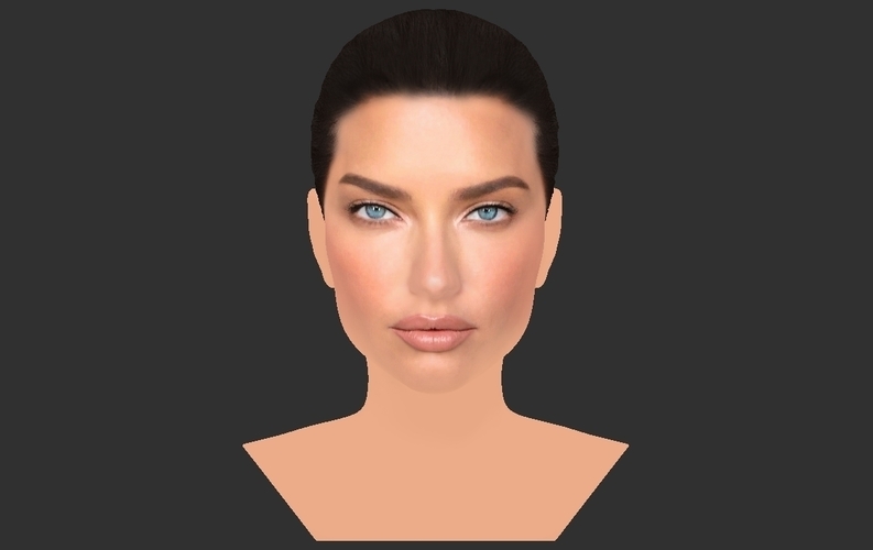 Adriana Lima bust ready for full color 3D printing 3D Print 273929