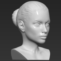 Adriana Lima bust ready for full color 3D printing - Thumbnail 16
