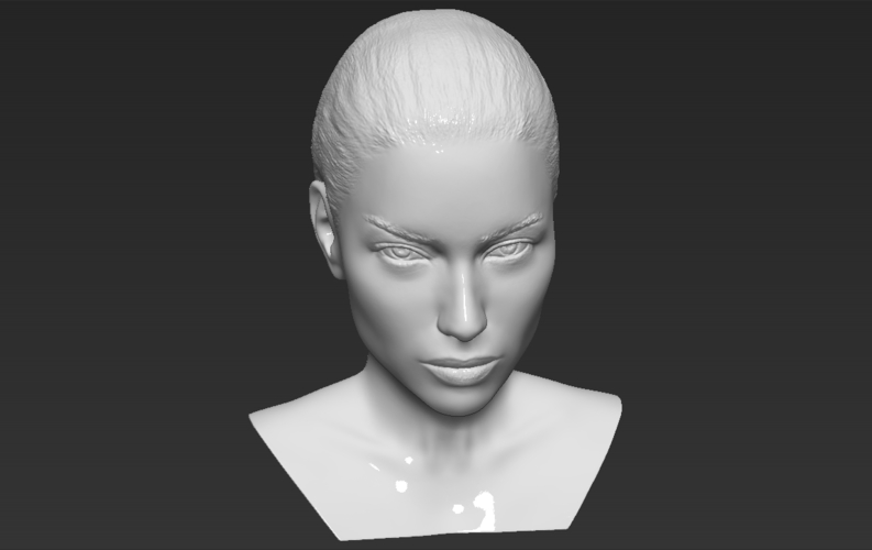 Adriana Lima bust ready for full color 3D printing 3D Print 273936