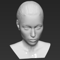 Adriana Lima bust ready for full color 3D printing - Thumbnail 17