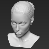 Adriana Lima bust ready for full color 3D printing - Thumbnail 18