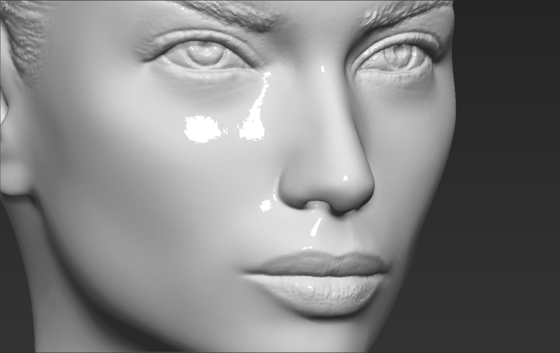 Adriana Lima bust ready for full color 3D printing 3D Print 273940