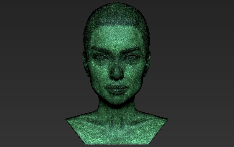 Adriana Lima bust ready for full color 3D printing 3D Print 273941