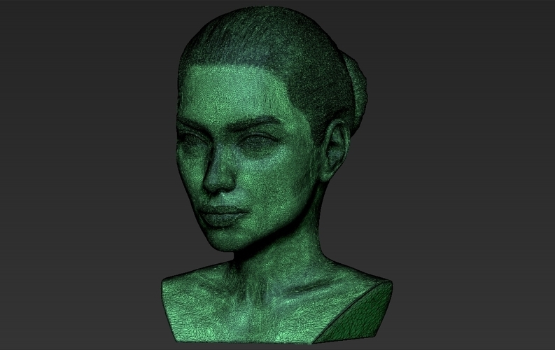 Adriana Lima bust ready for full color 3D printing 3D Print 273942