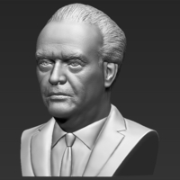 Jack Nicholson bust 3D printing ready stl obj formats - Thumbnail 2