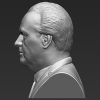 Jack Nicholson bust 3D printing ready stl obj formats - Thumbnail 4