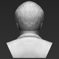 Jack Nicholson bust 3D printing ready stl obj formats - Thumbnail 6