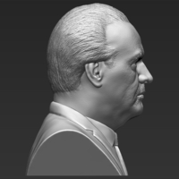 Jack Nicholson bust 3D printing ready stl obj formats - Thumbnail 7