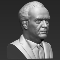 Jack Nicholson bust 3D printing ready stl obj formats - Thumbnail 8