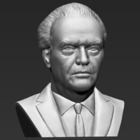 Jack Nicholson bust 3D printing ready stl obj formats - Thumbnail 9