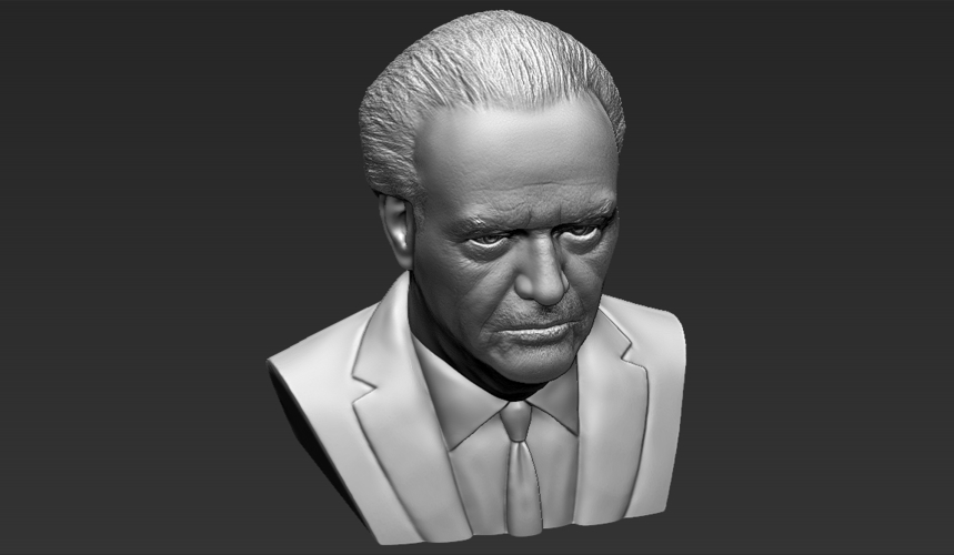 Jack Nicholson bust 3D printing ready stl obj formats 3D Print 273966