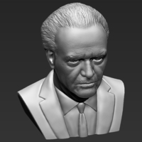 Jack Nicholson bust 3D printing ready stl obj formats - Thumbnail 11