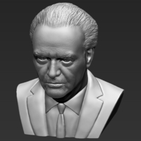 Jack Nicholson bust 3D printing ready stl obj formats - Thumbnail 12