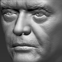 Jack Nicholson bust 3D printing ready stl obj formats - Thumbnail 16