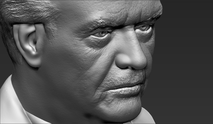 Jack Nicholson bust 3D printing ready stl obj formats 3D Print 273972