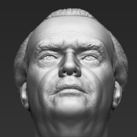 Jack Nicholson bust 3D printing ready stl obj formats - Thumbnail 19