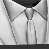 Jack Nicholson bust 3D printing ready stl obj formats - Thumbnail 20