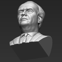 Jack Nicholson bust 3D printing ready stl obj formats - Thumbnail 21