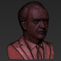 Jack Nicholson bust 3D printing ready stl obj formats - Thumbnail 23