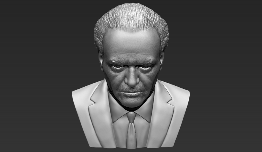 Jack Nicholson bust ready for full color 3D printing 3D Print 273998