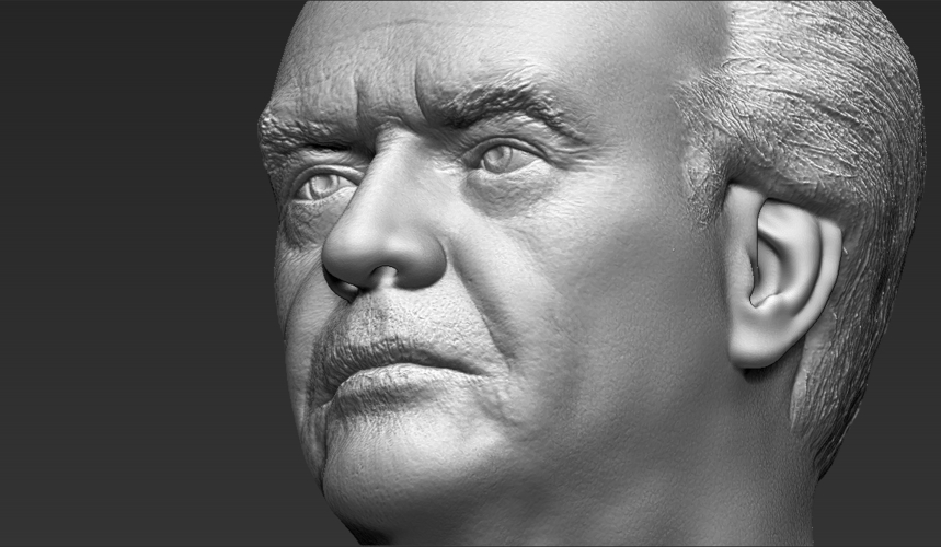 Jack Nicholson bust ready for full color 3D printing 3D Print 274000