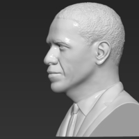 Barack Obama bust 3D printing ready stl obj formats - Thumbnail 4