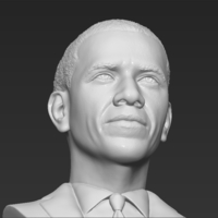 Barack Obama bust 3D printing ready stl obj formats - Thumbnail 16