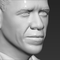 Barack Obama bust 3D printing ready stl obj formats - Thumbnail 19