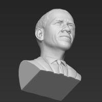 Barack Obama bust 3D printing ready stl obj formats - Thumbnail 20
