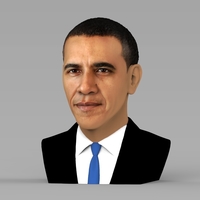 Barack Obama bust ready for full color 3D printing - Thumbnail 2