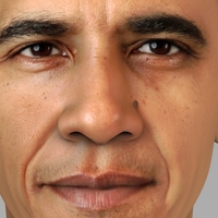 Barack Obama bust ready for full color 3D printing - Thumbnail 7