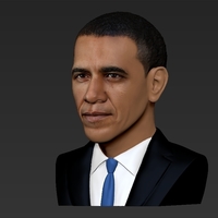 Barack Obama bust ready for full color 3D printing - Thumbnail 10