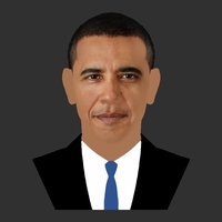 Barack Obama bust ready for full color 3D printing - Thumbnail 11
