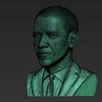 Barack Obama bust ready for full color 3D printing - Thumbnail 24